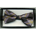 Custom Printed Polyester Banded Bow Tie